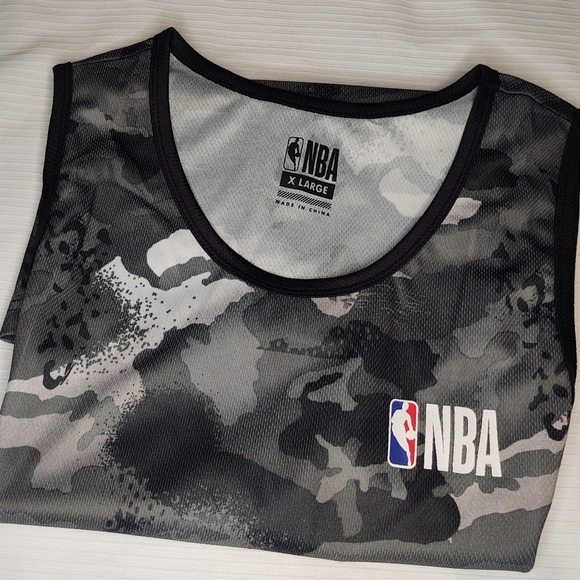 NEW NBA Black Grey Camo Camouflage Basketball Sport Tank Top Size XL - Picture 3 of 7